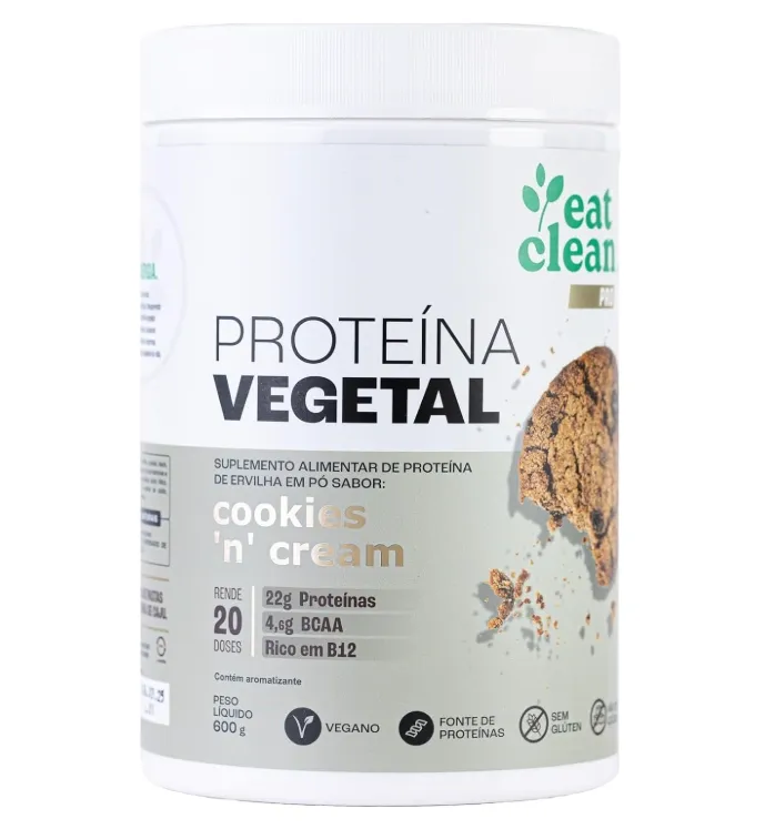 Proteína Vegetal Cookies N Cream Eat Clean 600g
