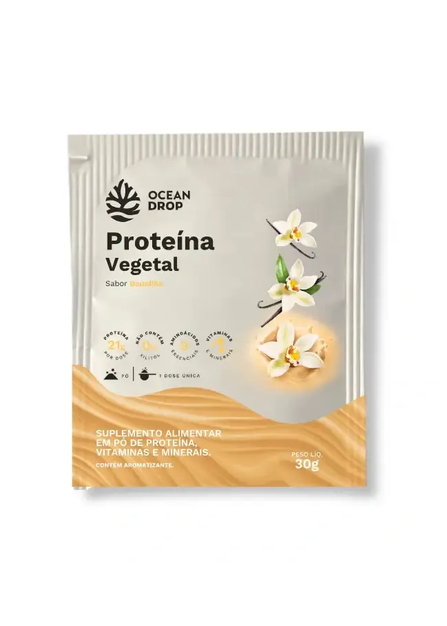 Proteina Vegetal Sabor Baunilha Ocean Drop 30g