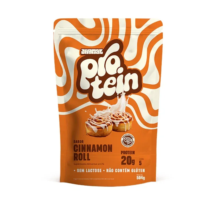 Proteina Vegetal Sabr Cinnamon Roll Jhamal 504g