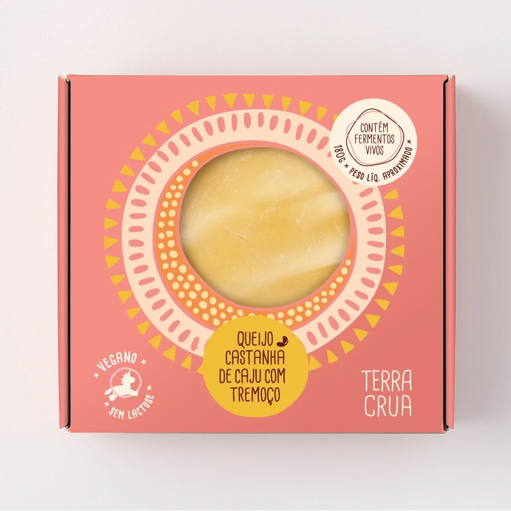 Queijo Castanha de Caju e Tremoço Terra Crua 180g refrig.