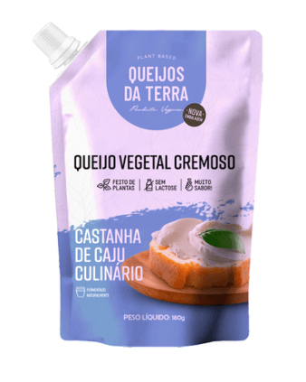 Queijo Cremoso Castanha De Caju Culinário Queijos Da Terra 180g refrig.