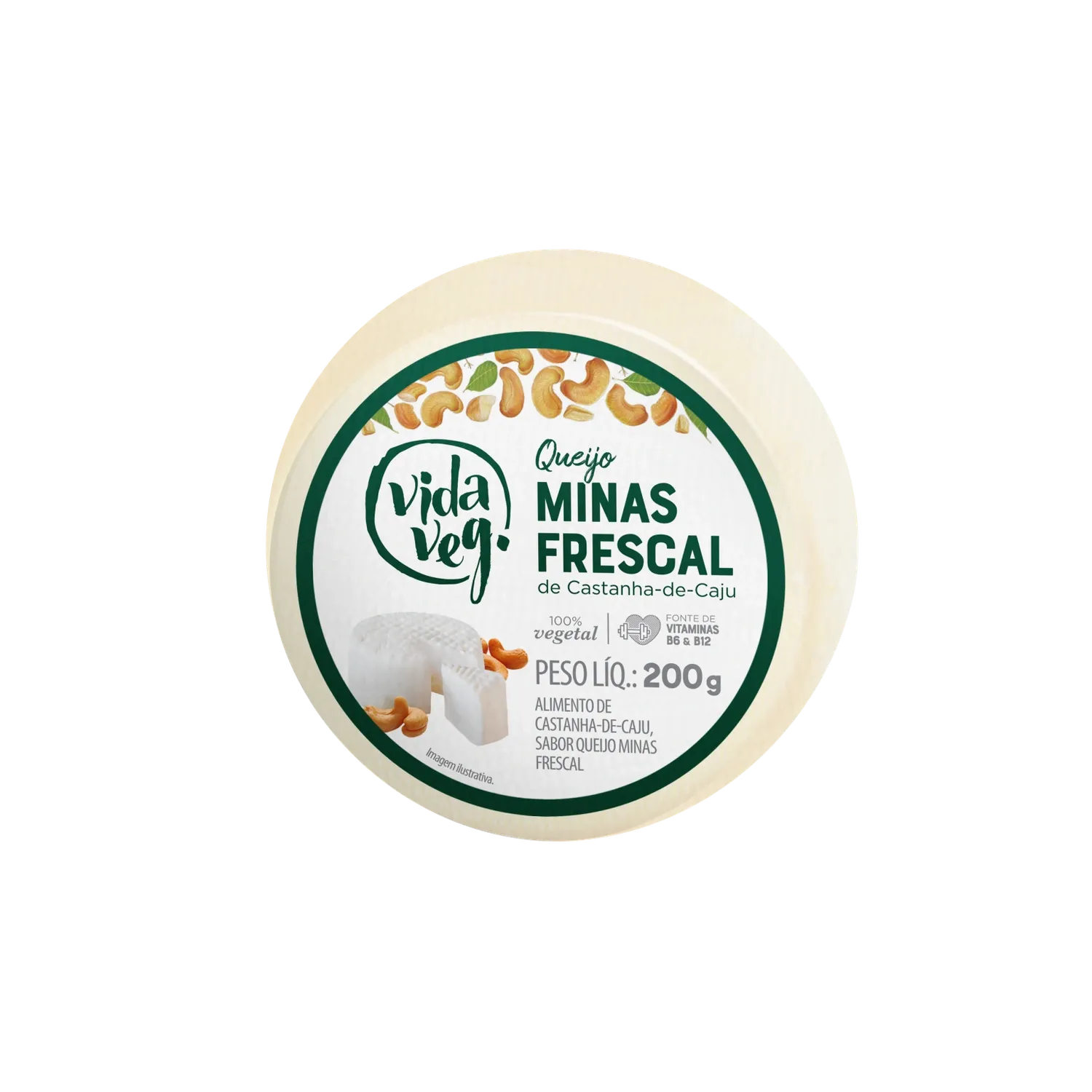 Queijo Minas Frescal Vida Veg 200g refrig.