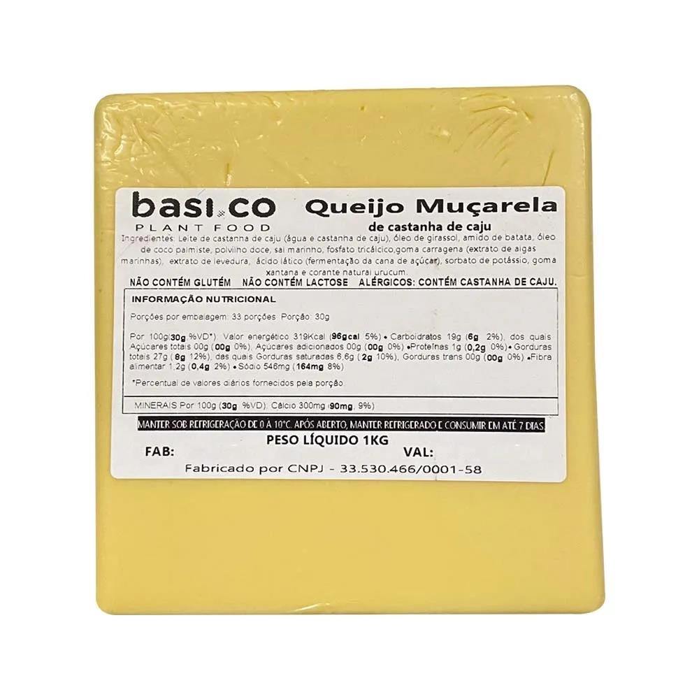 Queijo Mussarela Vegetal Basico 1 kg refrig.