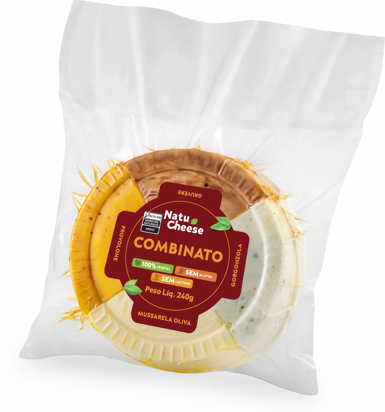 Queijo Vegetal Combinato Natu Cheese 240g refrig.