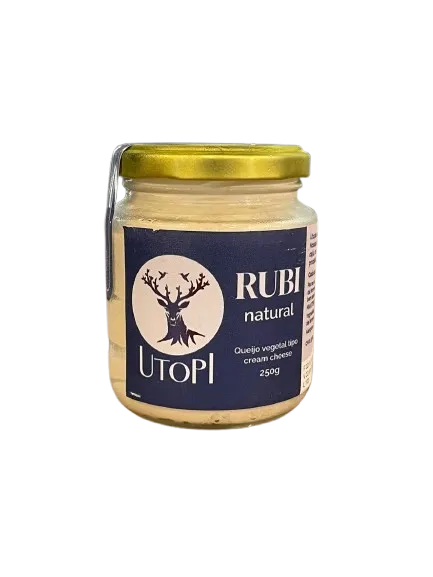 Queijo Vegetal Tipo Cream Cheese Rubi Natural Utopi 250g refrig.