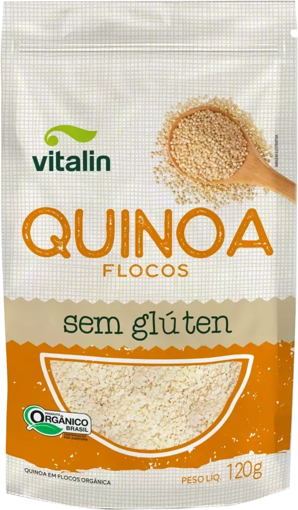 Quinoa Real Flocos Orgânico Vitalin 120g