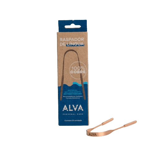 Raspador de Lingua 100% Cobre Alva