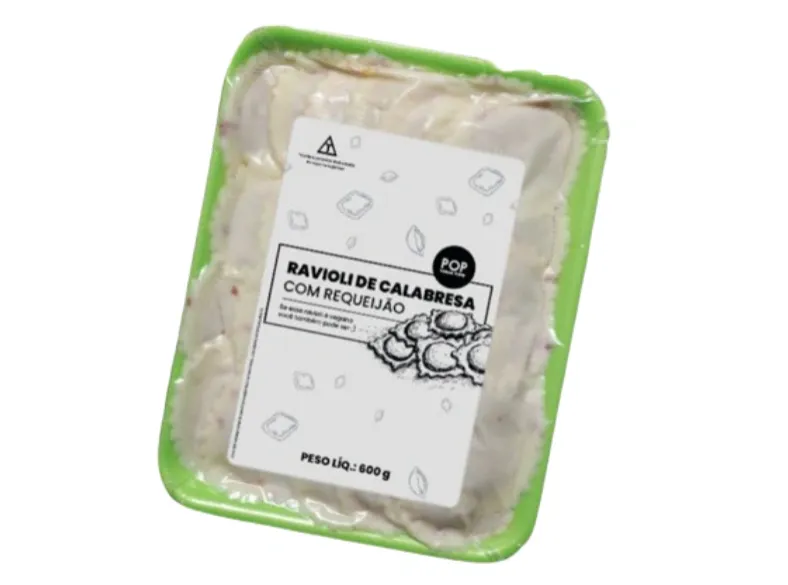 Ravioli de Calabresa com Requeijão Pop Vegan 400g refrig.