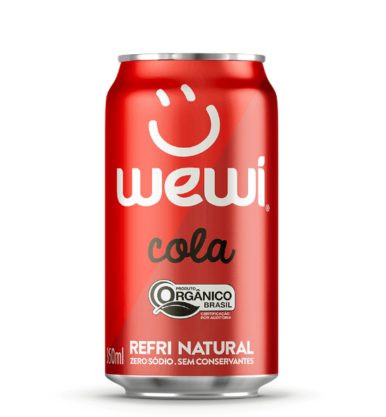 Refrigerante Cola Orgânico Lata Wewi 350ml