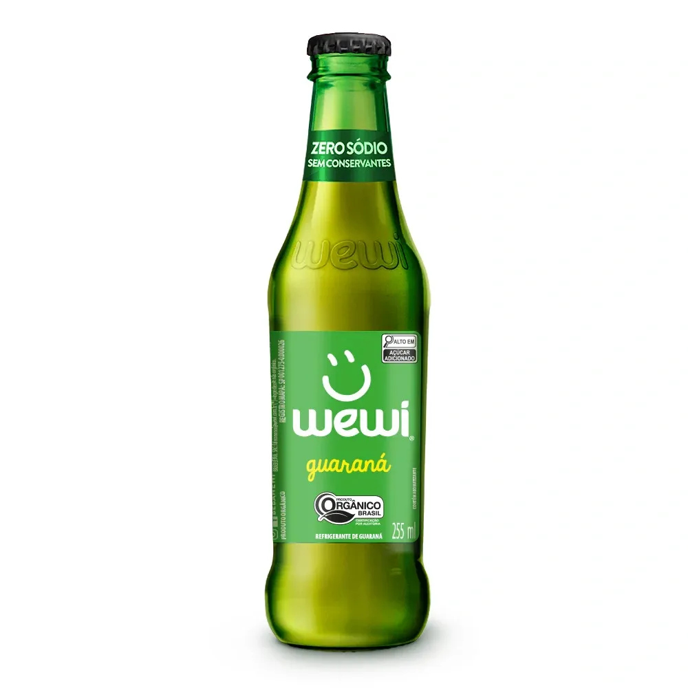 Refrigerante Guaraná Orgânico Garrafa Wewi 255ml