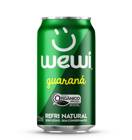 Refrigerante Guaraná Orgânico Lata Wewi  350ml