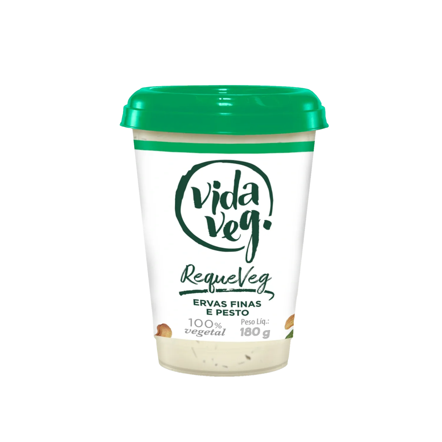 Requeijao Ervas Finas Vida Veg 180g refrig.
