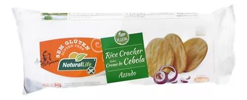 Rice Cracker Sabor Creme de Cebola Sem Glúten Natural Life 84g