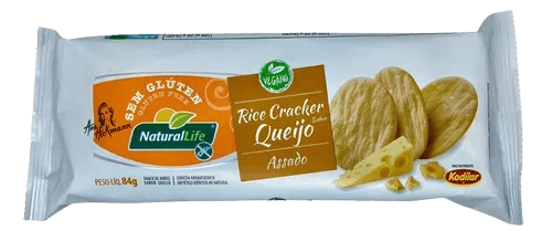 Rice Cracker Sabor Queijo Sem Glúten Natural Life 84g