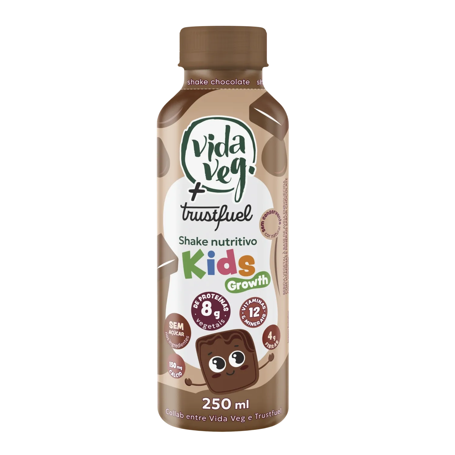 Shake de Aveia Chocolate Kids Vida Veg 250g refrig.