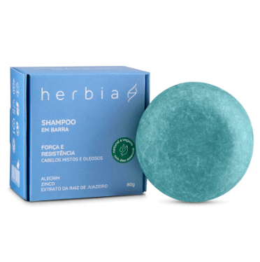 Shampoo em Barra Força e Resistência Herbia 80g