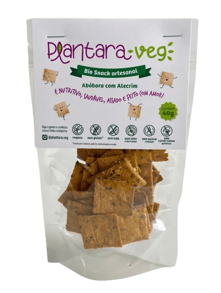 Snack Abóbora com Alecrim Plantara Veg 40g