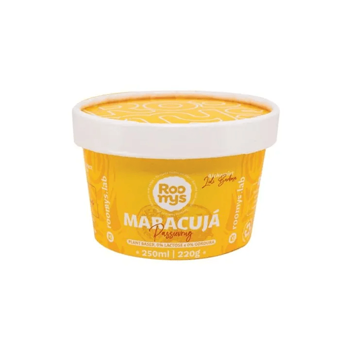 Sorvete Maracujá Roomys 250ml refrig.