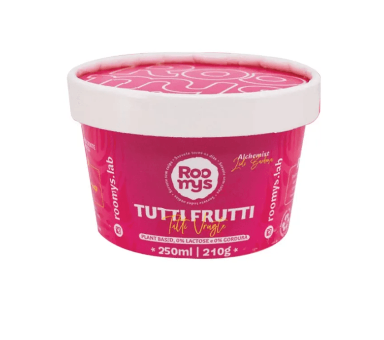 Sorvete Morango Mix Roomys 250ml refrig.