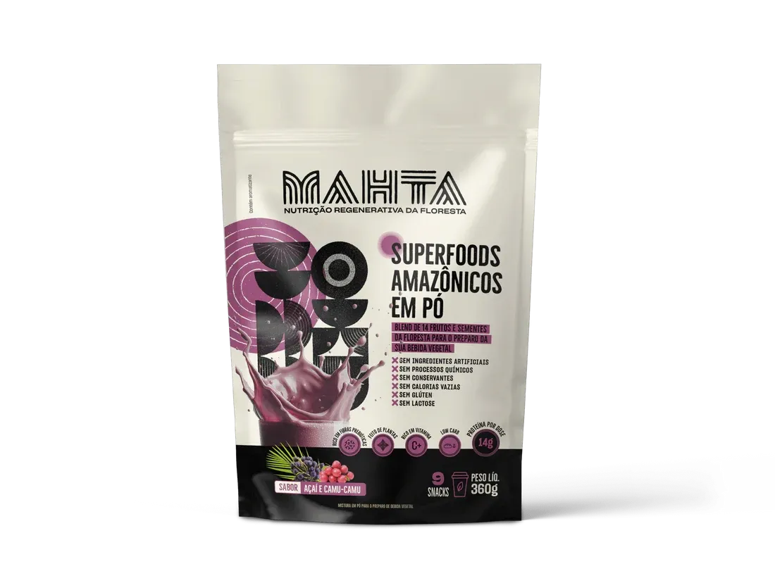 Superfoods Amazonicos em Pó Açaí e Camu-Camu Mahta 360g