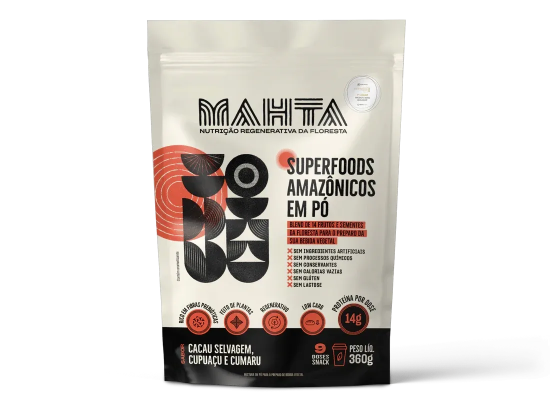 Superfoods Amazonicos em Pó Cacau Selvagem Mahta 360g
