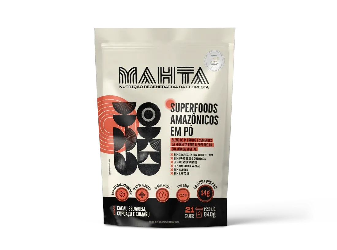 Superfoods Amazonicos em Pó Cacau Selvagem Mahta 840g