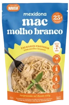 Talharim Proteico Mac Molho Branco Mexidona + Naveia 100g