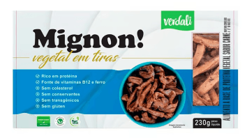 Tiras De Mignon Vegetal Verdali  230g refrig.
