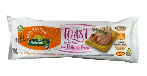 Torrada Toast Peito de Peru Natural Life 78g