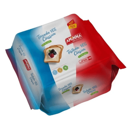 Torrada Veg Sem Gluten Classica Aminna 90g