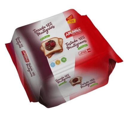 Torrada Veg Sem Gluten Multigrãos Aminna 90g
