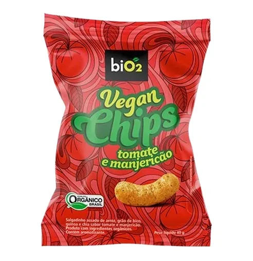 VEGGIE CHIPS DE GRÃO DE BICO TOMATE E MANJERICÃO FIT FOOD 40g