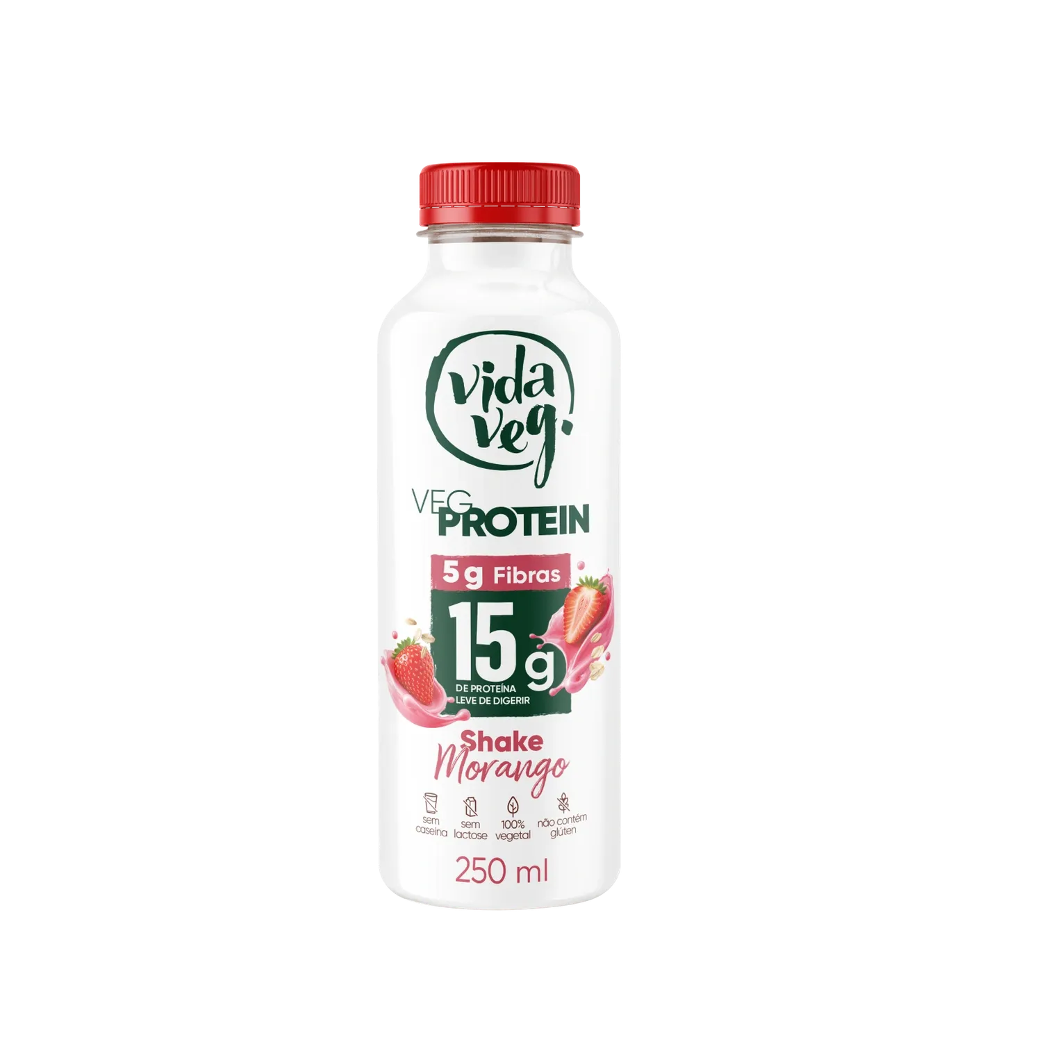 VegPro Shake Morango Vida Veg 250g