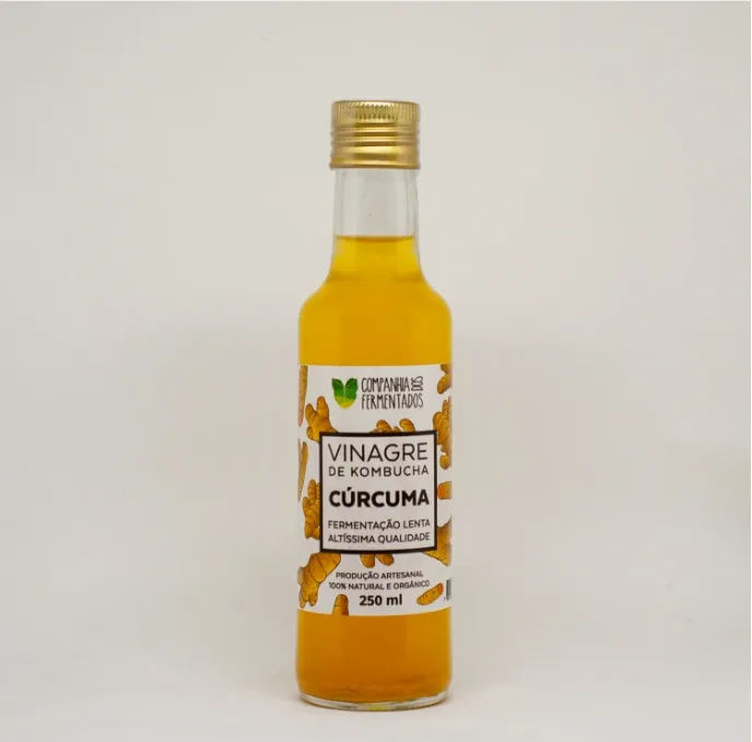 Vinagre de Kombucha Cúrcuma Companhia dos Fermentados 250ml