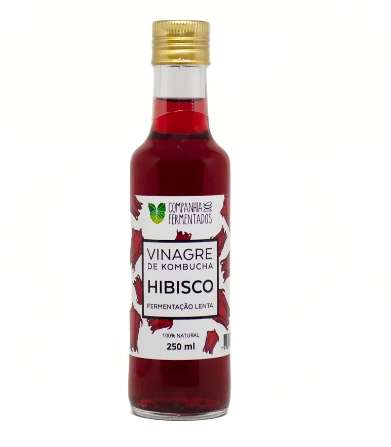 Vinagre de Kombucha Hibisco Companhia dos Fermentados 250ml