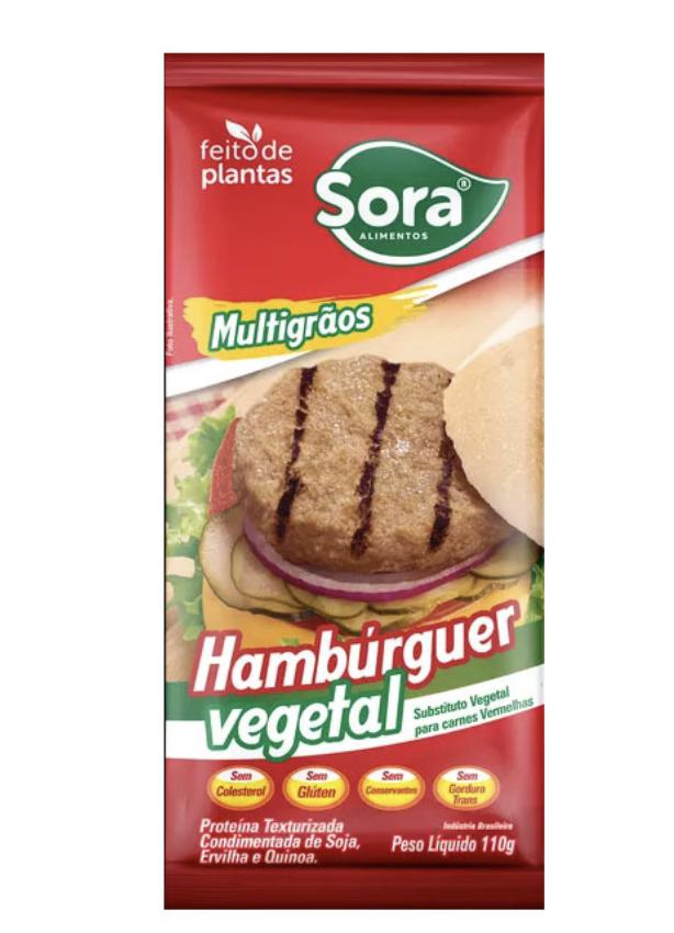Prot Text Cond Soja Hamburguer Multigrãos Sora 110g