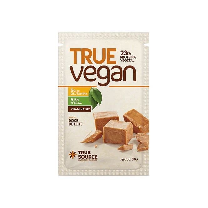 Proteína Isolada de Ervilha e Arroz Doce de Leite True Vegan 34g