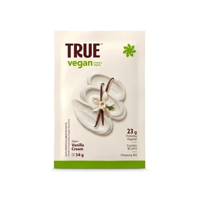Proteína Isolada de Ervilha e Arroz Vanilla CreamTrue Vegan 34g