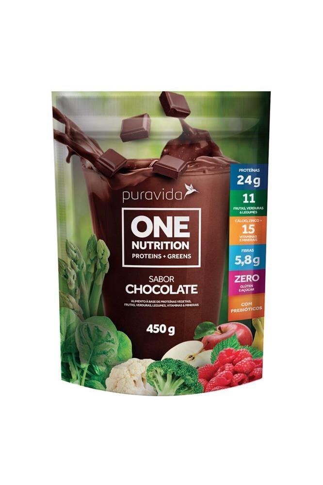 Proteina Sabor Chocolate One Nutrition Puravida  450g