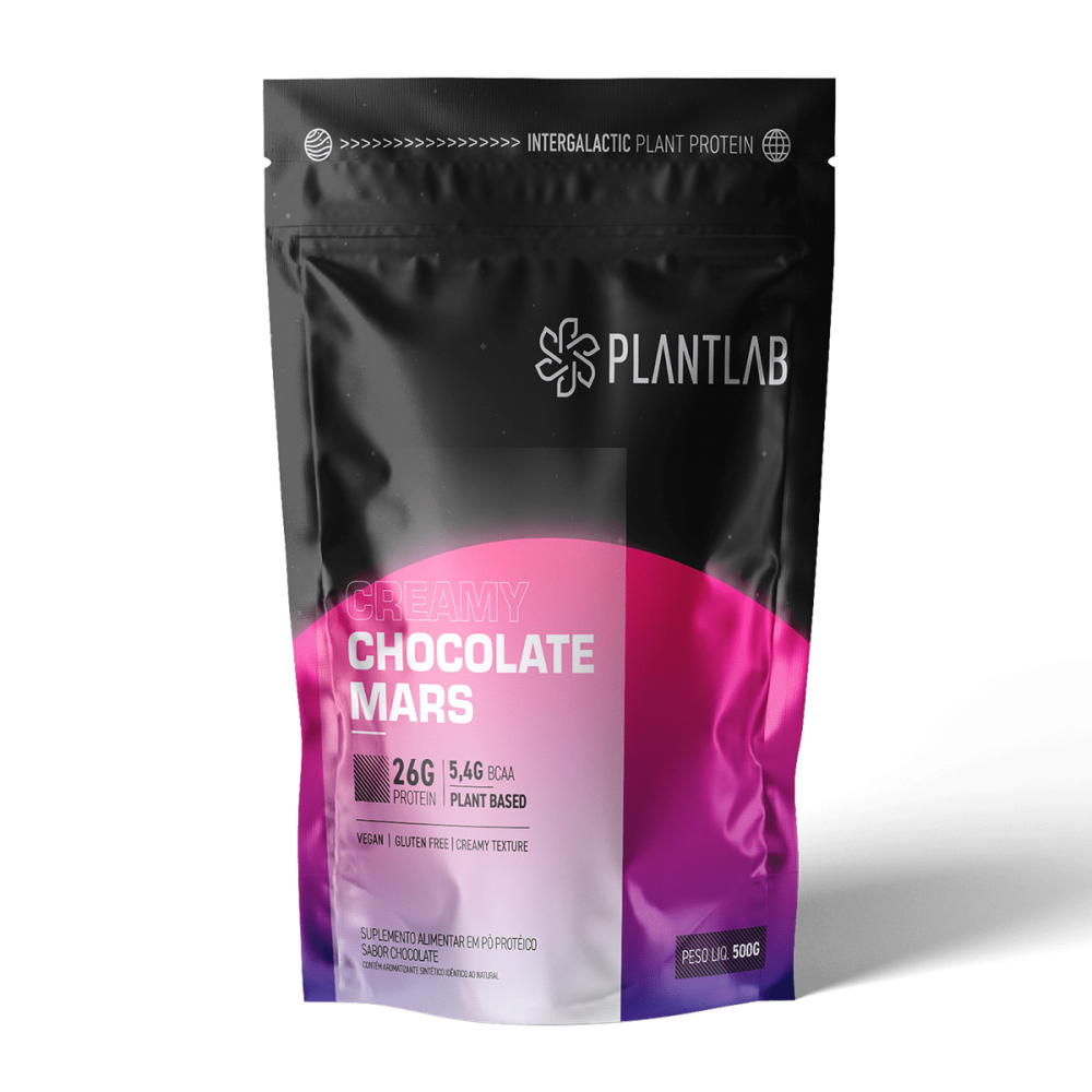 Proteína Vegetal Cremosa Chocolate Plantlab 500g