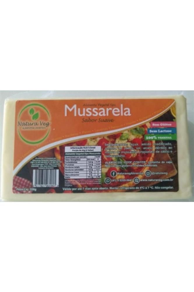 Queijo Mussarela Vegetal Suave Natu Cheese 350g refrig.