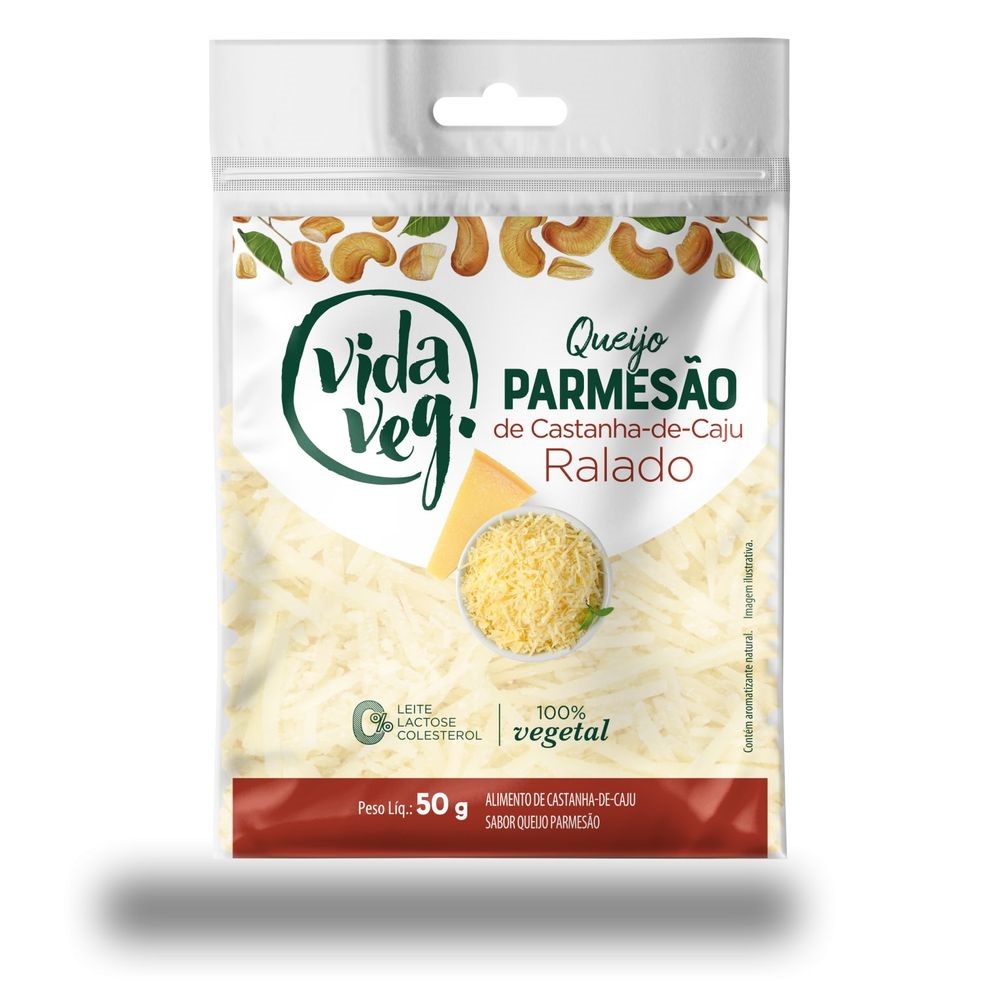 Queijo Parmesão Vegetal Ralado Vida Veg 50g