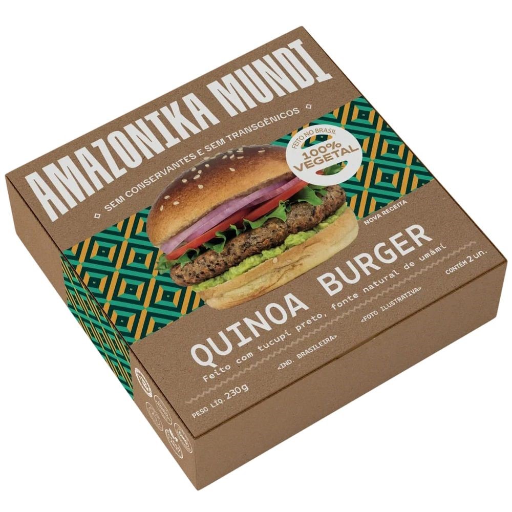 Quinoa Burguer Amazonika 230g refrig.