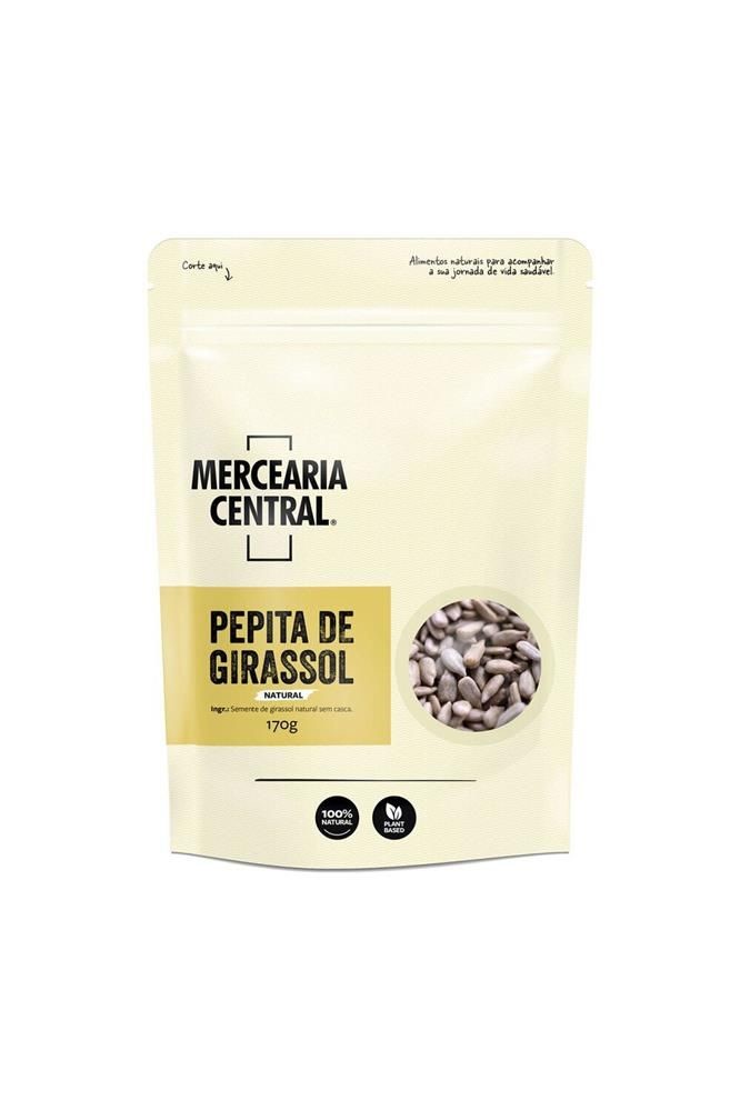 Semente de Girassol Natural Mercearia Central 170g