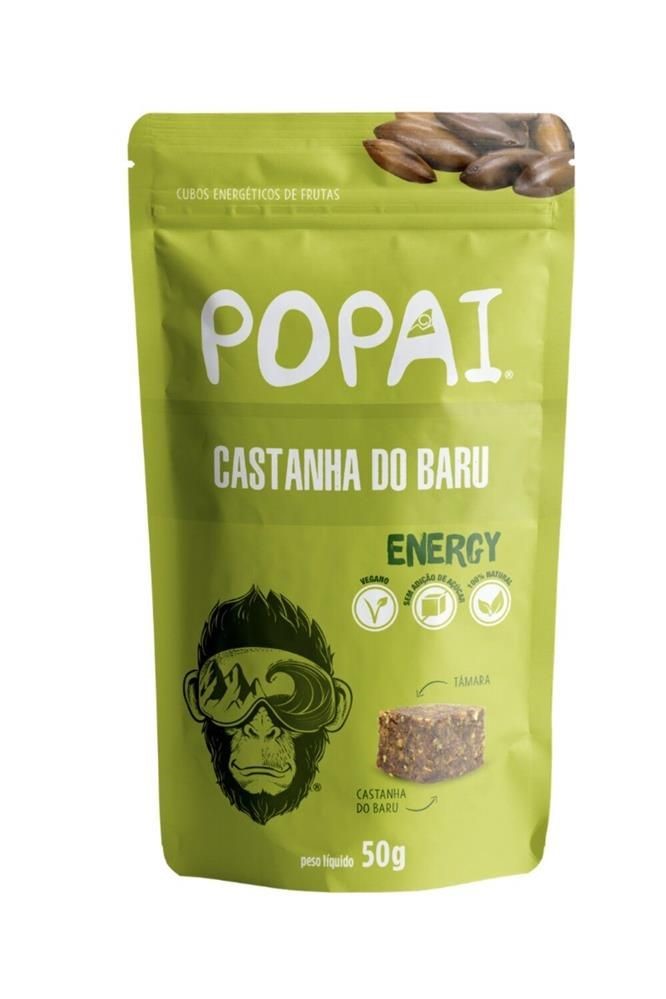 Snack Cubos Energéticos Choco Menta Popai 50g