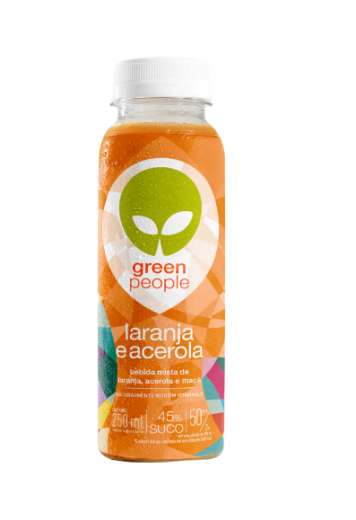 Suco Laranja E Acerola  Greenpeople 250ml refrig.