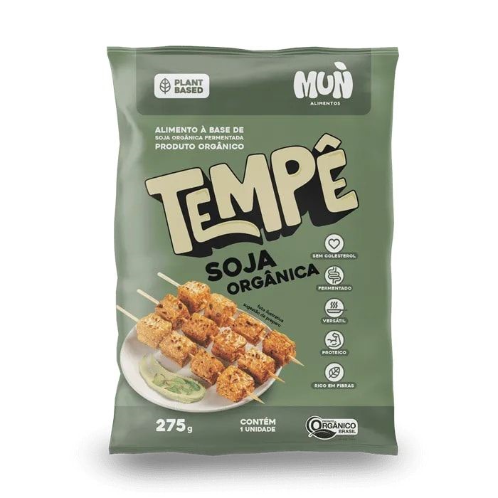 Tempê de Soja Orgânica Mun Alimentos 275g refrig.