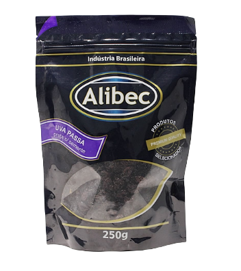 Uva Passa Preta Sem Semente Alibec 250g
