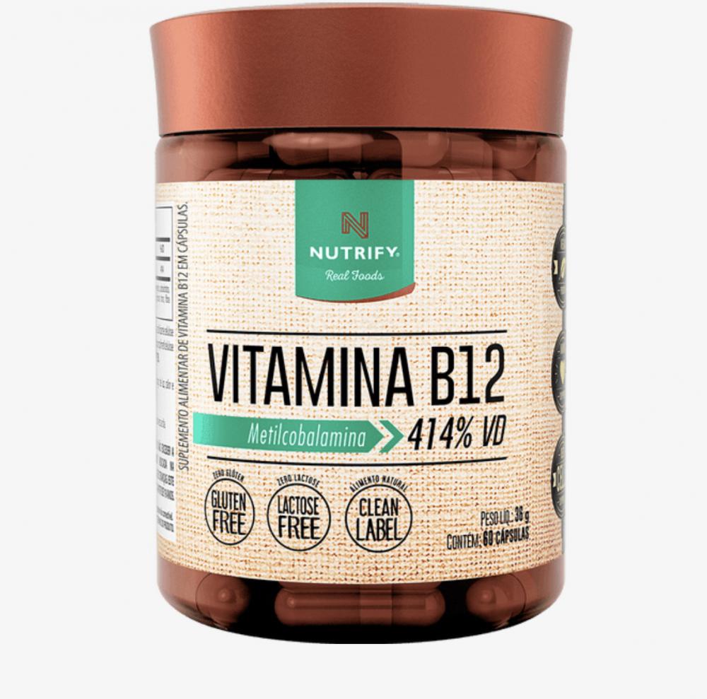 Vitamina B12 60 Capsulas Nutrify 36g