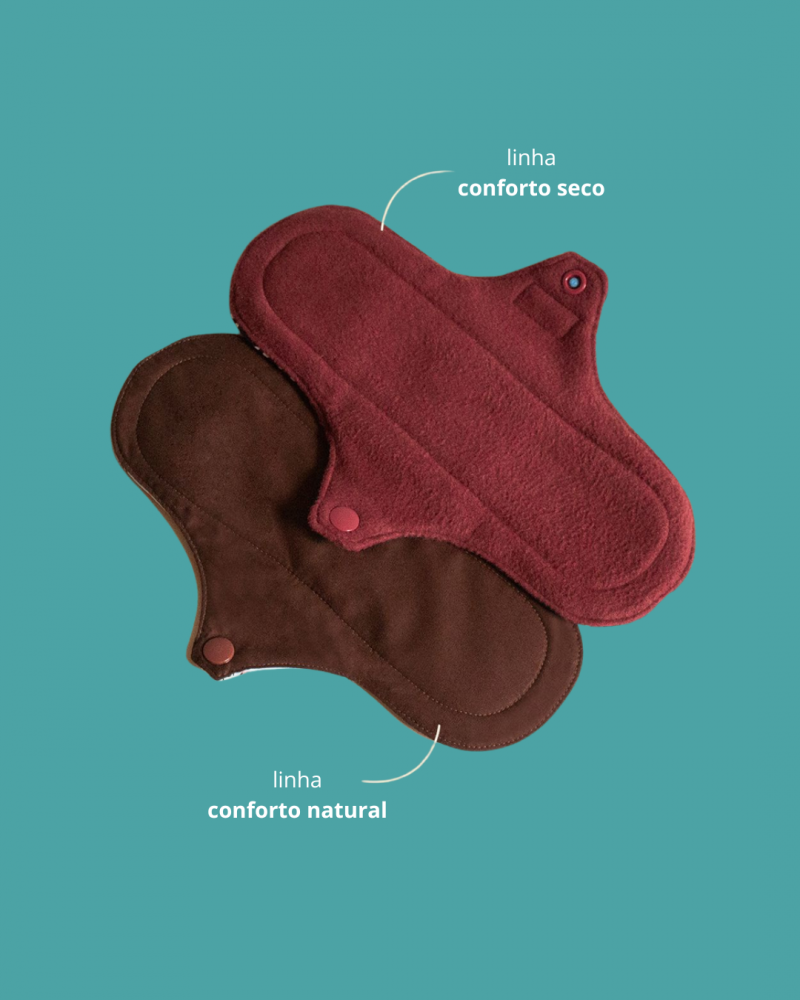 Absorvente Menstrual Lavável, Absorvente Higiênico Reutilizável de Fácil  Limpeza Respirável Algodão Puro 4 Peças para Menstruação Feminina (Rosa)